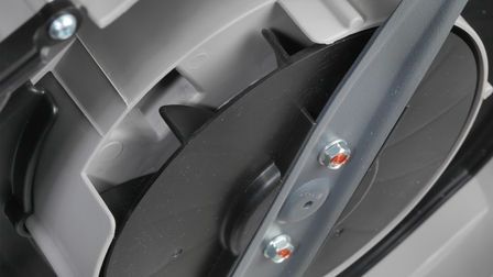 Honda HRE-grasmaaiers, close-up van ventilator.