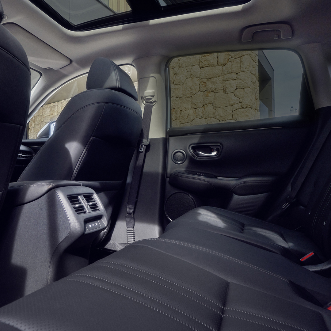 Rear seat showing ISO fix points