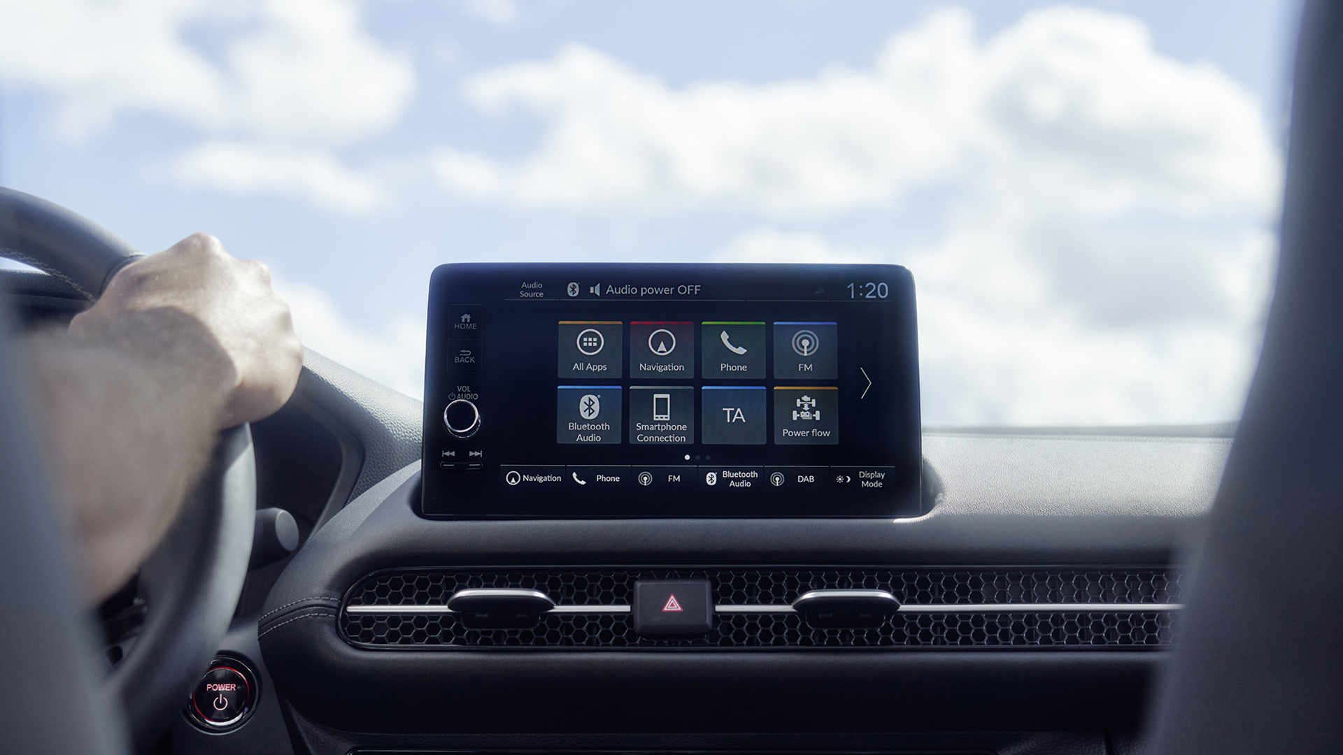 ZR-V Infotainment system on dashboard