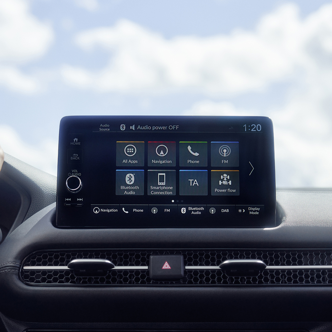 ZR-V Infotainment system on dashboard