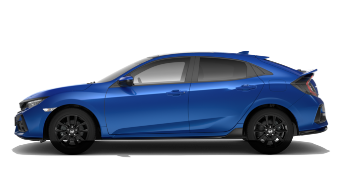 Zijaanzicht Honda Civic.