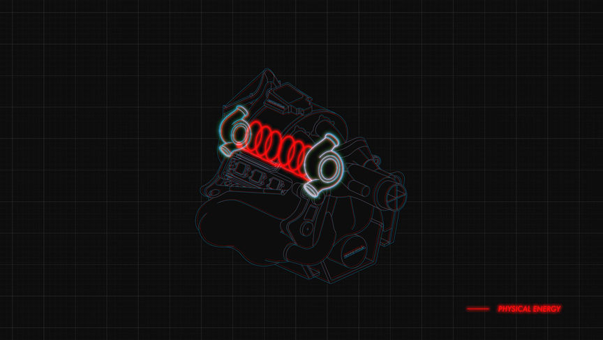 3D CAD van motorgenerator, Kineti