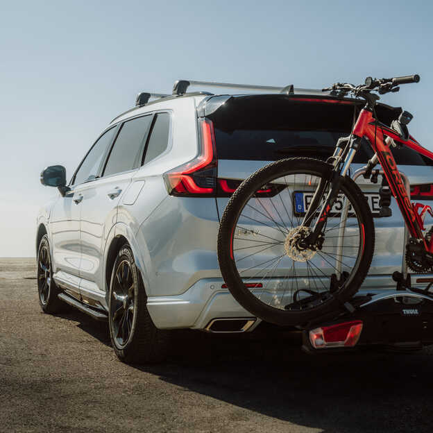 Vooraanzicht van Honda Hybrid SUV