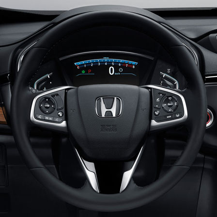 Close-up multifunctioneel stuurwiel Honda CR-V.