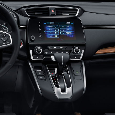 Zijaanzicht 7-inch infotainmentsysteem Honda CR-V.
