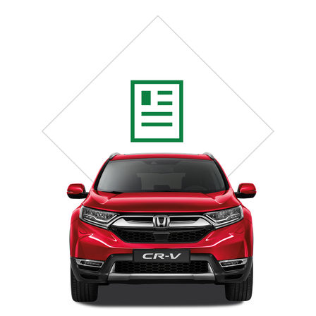 Honda CR-V illustratie brochure.