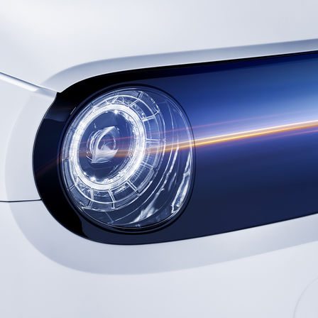 Close-up van Honda e.