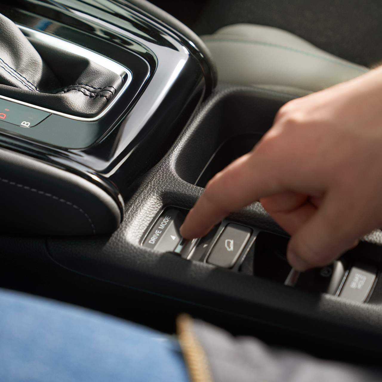 Schakelaar voor rijmodus. 