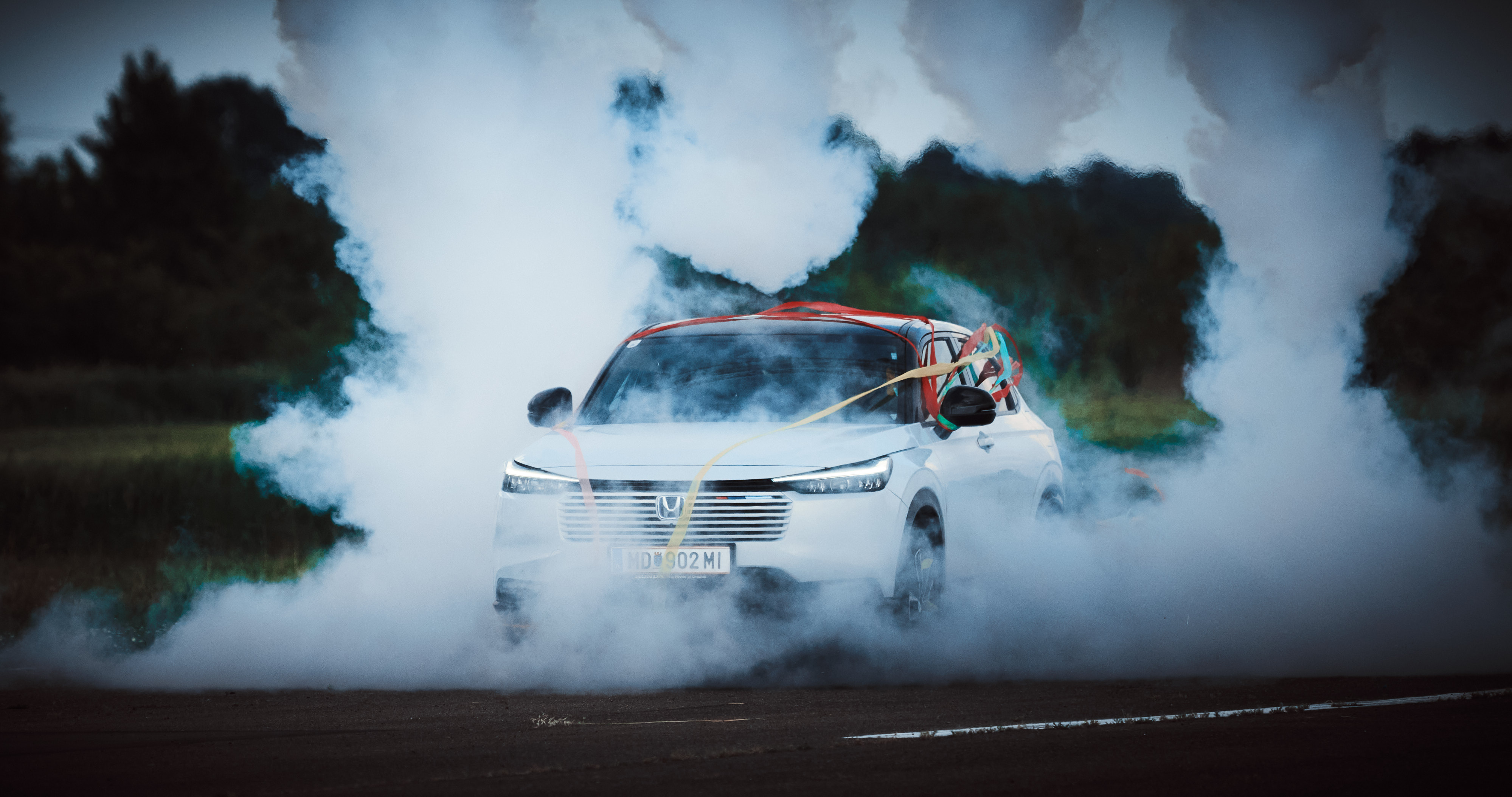 HR-V in bandenrook