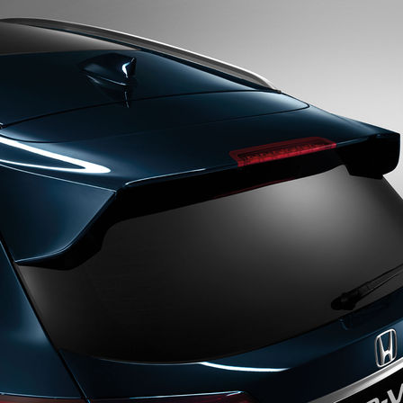 Zijaanzicht achterklepspoiler Honda HR-V
