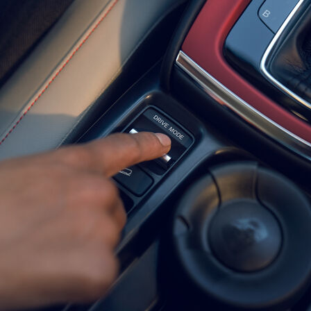 Close-up interieur aandrijvingsmodus