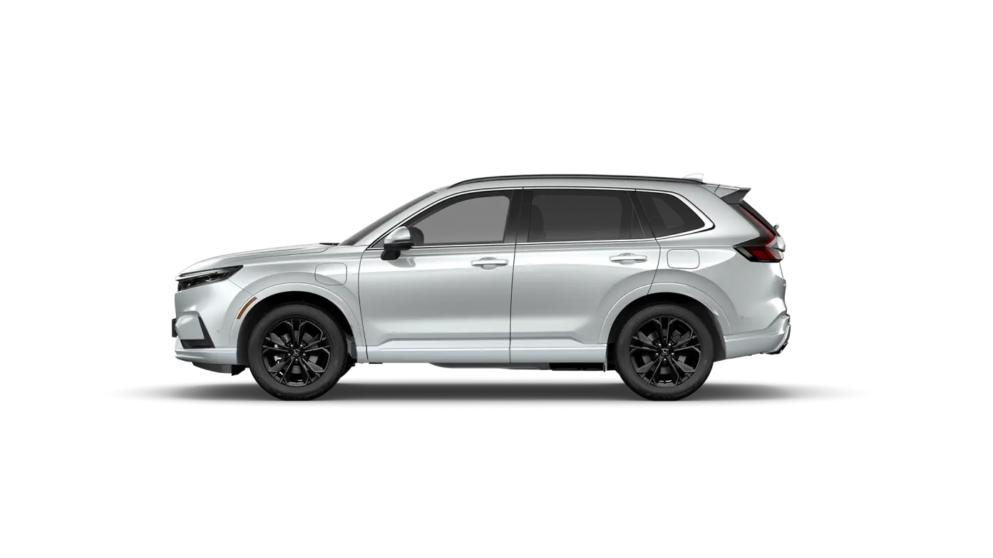 Zijaanzicht van de Honda CR-V Hybrid