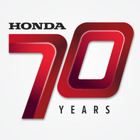 Logo van Honda's 70e verjaardag.