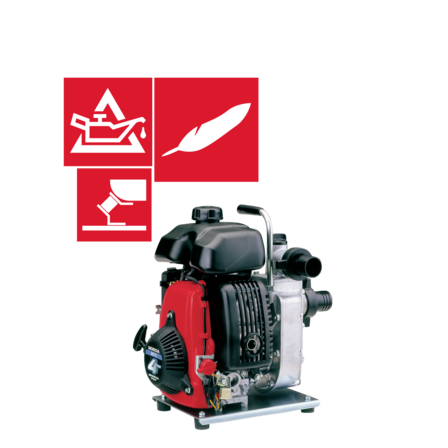 Waterpompspecificatie-illustratie.