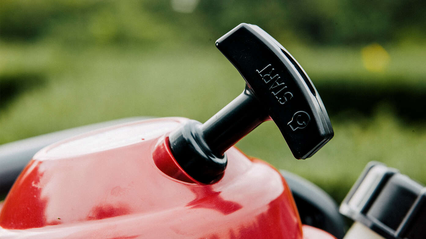 Heggenschaar startkabel close-up