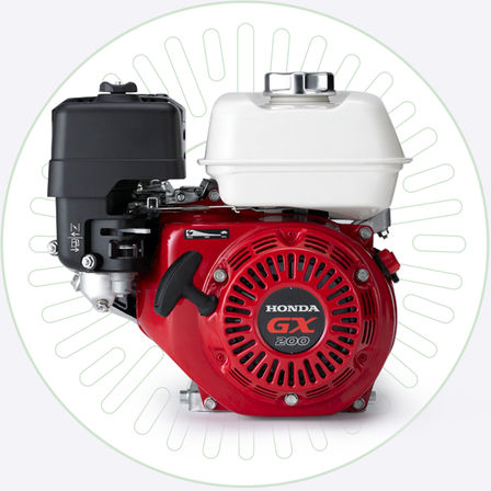 Close-up van motor.