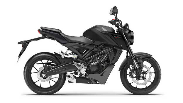 Honda CB125R 3/4 voorkant rechts studio