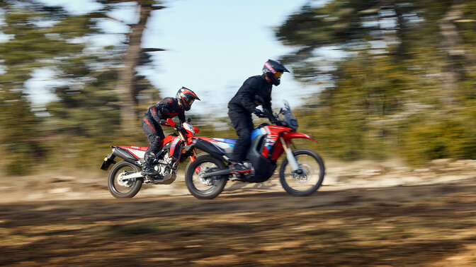 Honda CRF300L en CRF300 Rally motorfietsen.