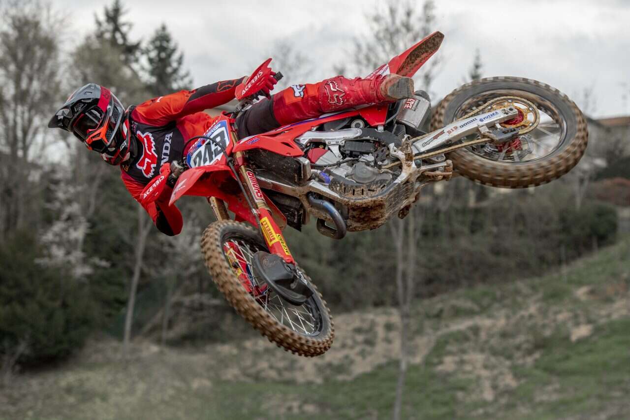 Tim Gajser op een Honda CRF450R