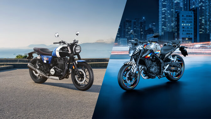 Aangepaste motoren voor zowel de CB500 als de GB350S