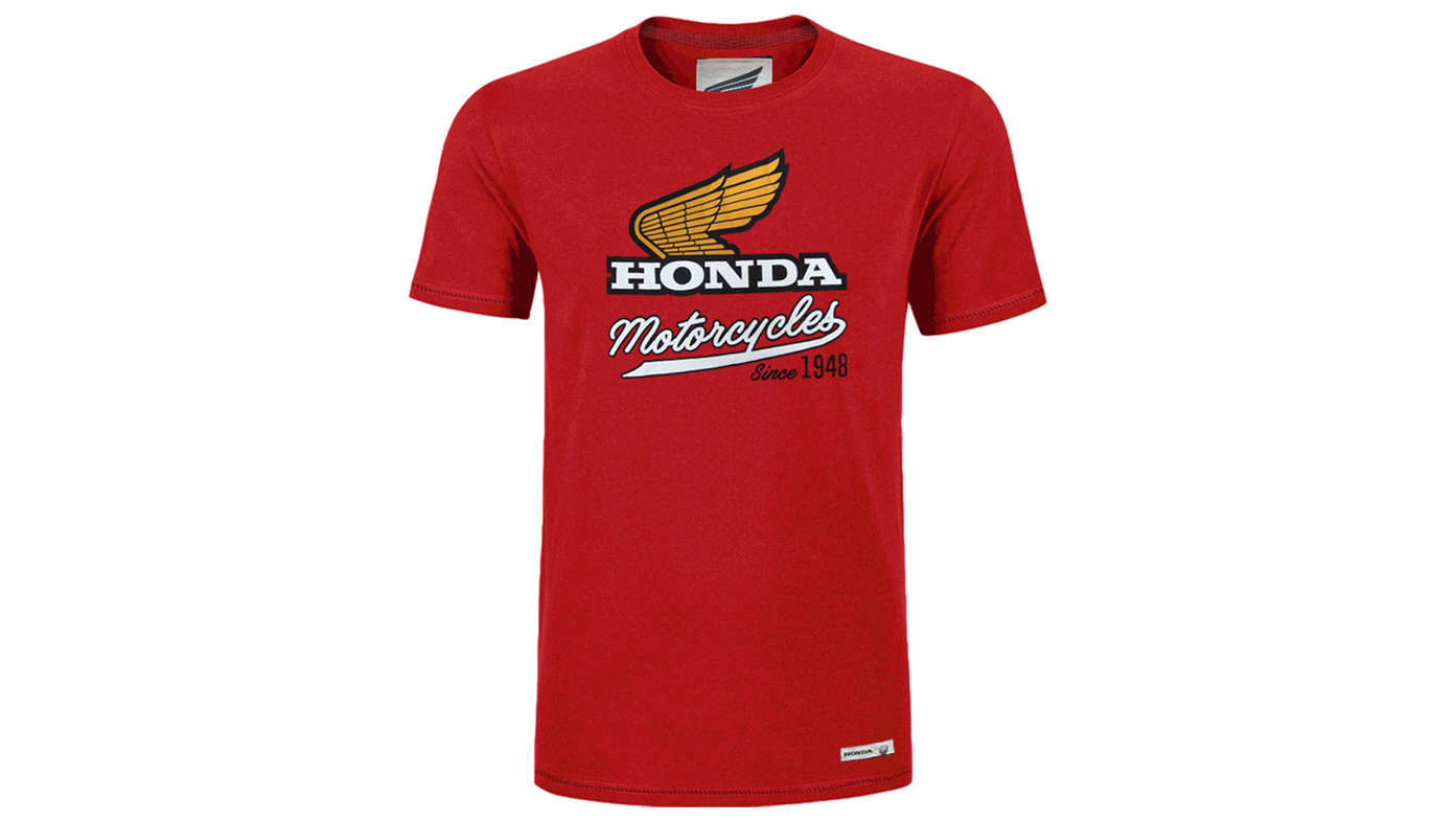 Rood vintage Honda T-shirt 