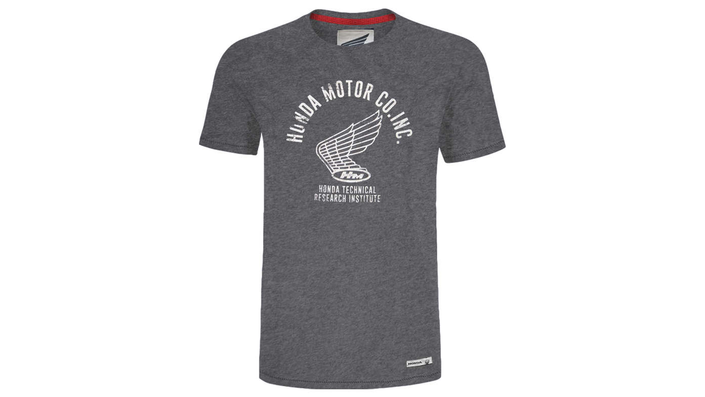 Grijs Vintage Honda T-shirt. 