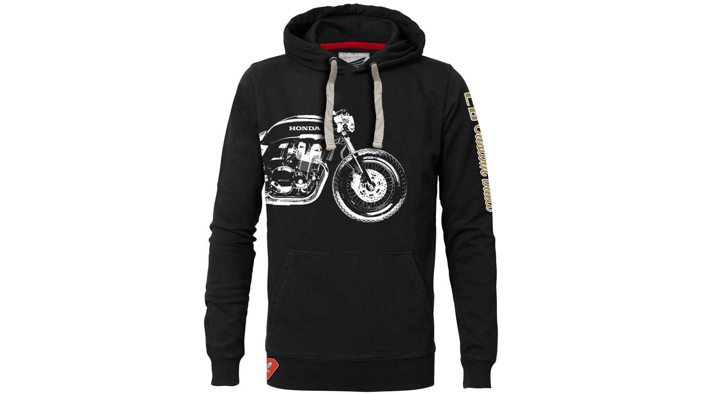 Zwarte Vintage Honda hoodie. 