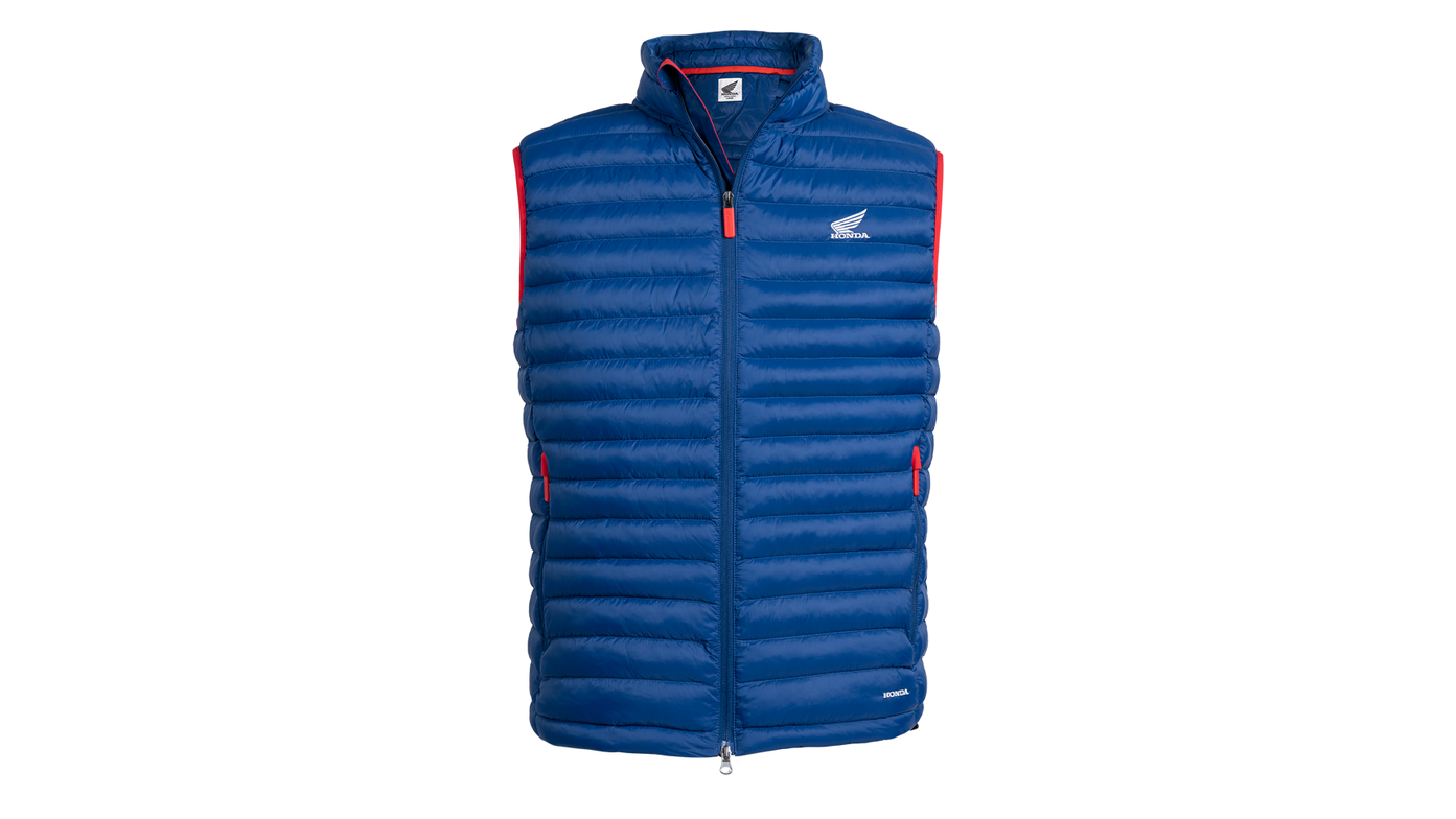 BLUE PADDED VEST 