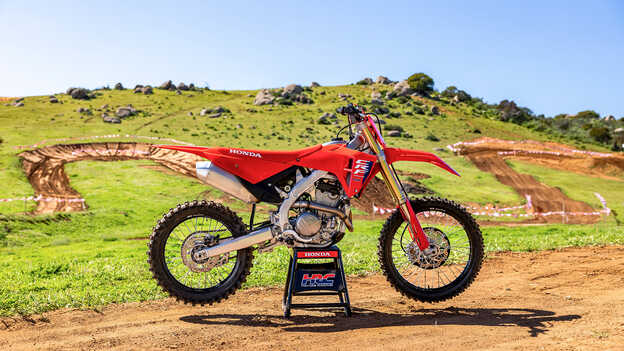 Honda CRF250R aluminium twin-spar frame