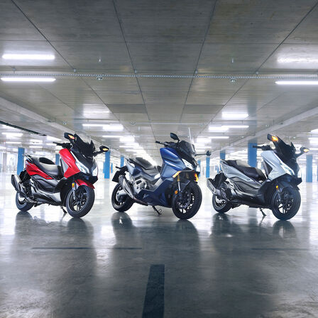 Honda Forza-familie line-up.