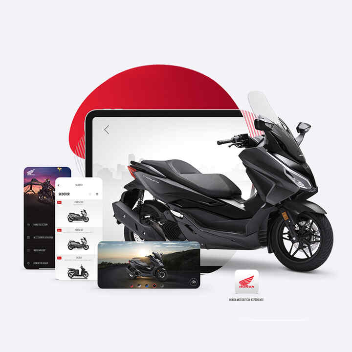 Honda motorcycles experience app met de Forza 125.