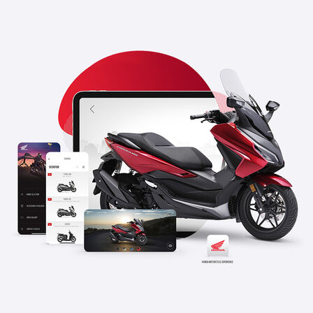 Honda Motorcycles Experience app met de Forza 350