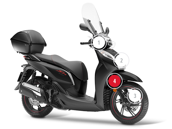 Overzicht – SH300i – Scooters – Aanbod – Motorfietsen – Honda