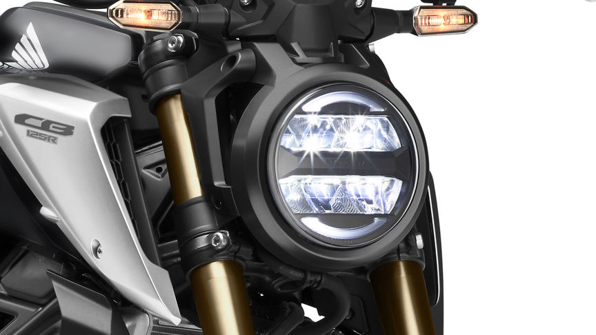 Honda CB125R, frisse LED-verlichting