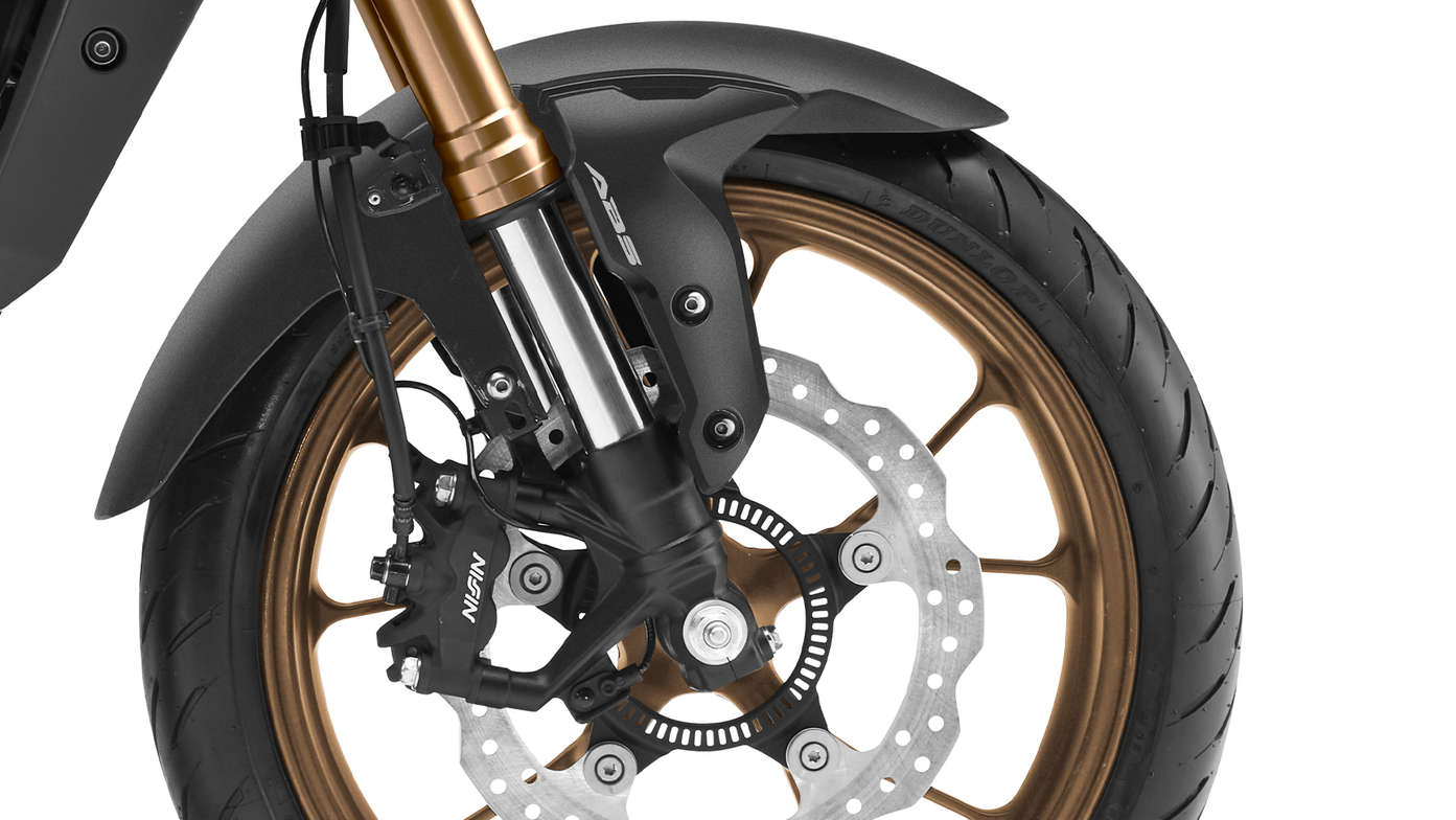 Honda CB125R, slimme stopkracht