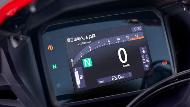 Honda CBR650R TFT-scherm