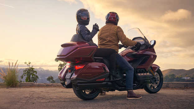 Honda GL1800 Gold Wing Tour, comfortabele rijpositie voor passagier