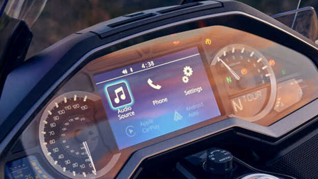 Honda GL1800 Gold Wing Tour, infotainment voor rijder