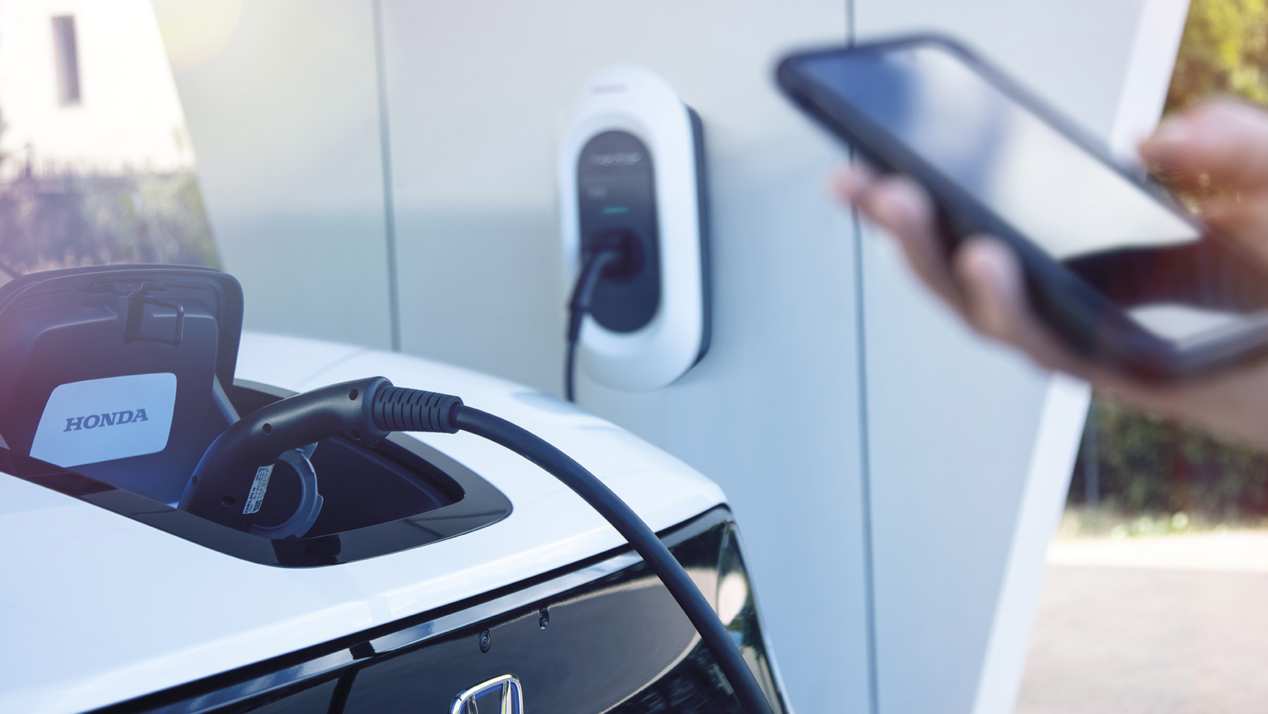 2020 Honda e Mode wordt opgeladen