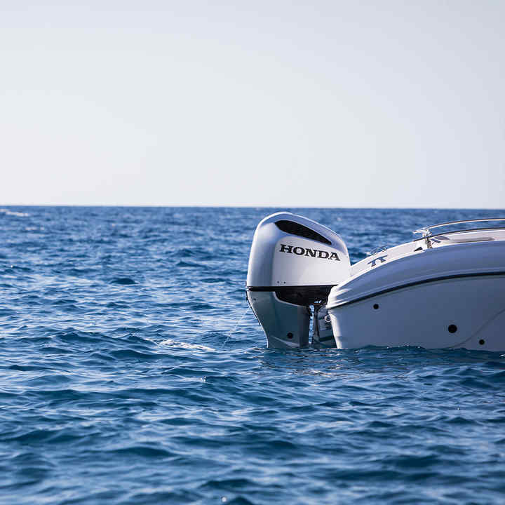 Honda Marine Engine on a boat on the open water